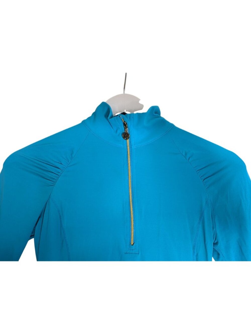 Lilly Pulitzer Justine Luxletic Pullover Lunar Blue Womens Size S 1/4 Zip Long S - Picture 6 of 13